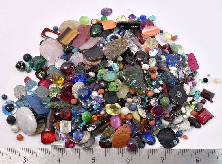 Misc. Gems And Beads From Pre-Owned Jewlery