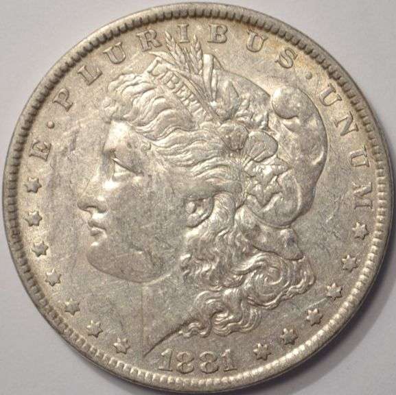 1881 Morgan Silver Dollar, Circulated.
