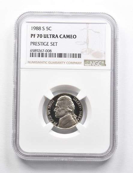 PF70 UCAM 1988-S Jefferson Nickel Prestige Set NGC RARE PEDIGREE