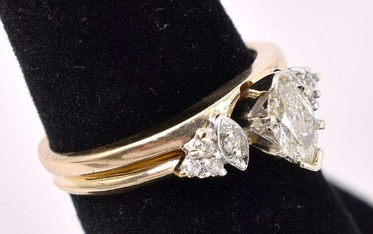 Ravishing Diamond Ring In 14K Yellow Gold