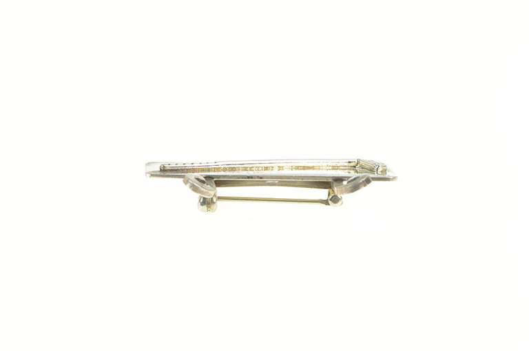 Sterling Silver Glen Oaks Club Golf Putter Bar Golfer Pin/Brooch