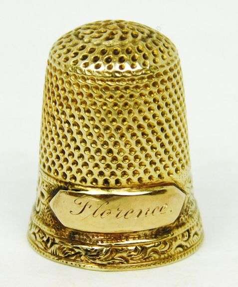 Antique 14K Gold Thimble