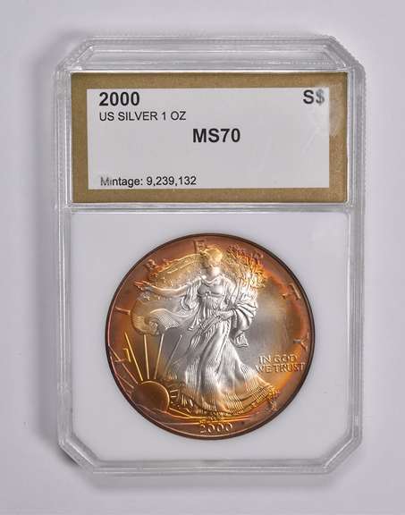 MS70 2000 American Silver Eagle PCI