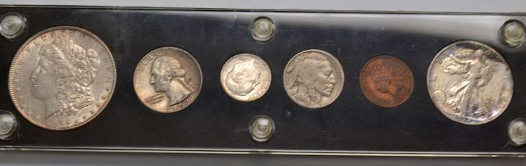 6 Piece US Type Set In Capitol Plastics Holder