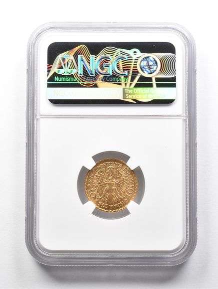 MS64 1925 Poland 10 Gold Zlotych NGC