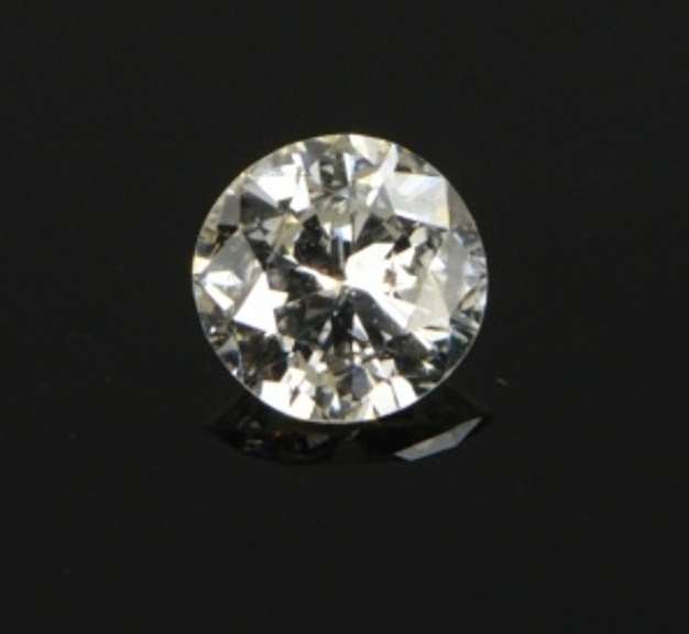 GIA 0.73 Ct Round Brilliant Cut I Color I1 Clarity Diamond