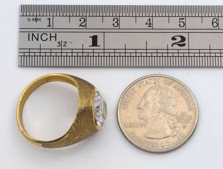 Man's White Sapphire Ring