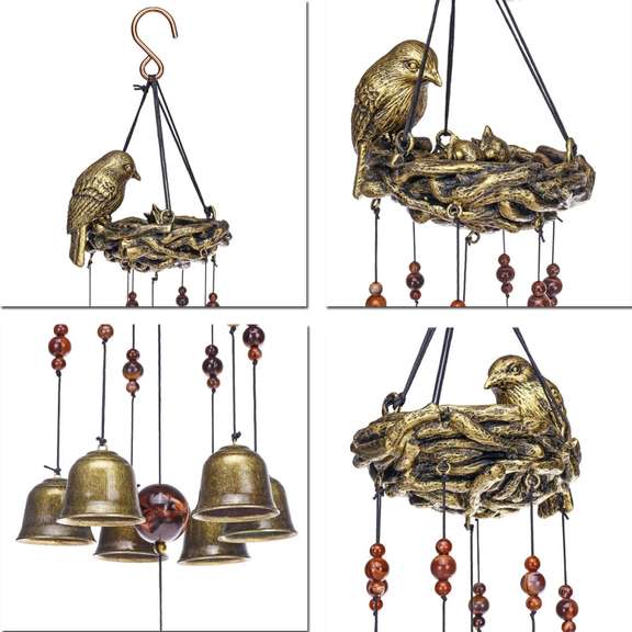 Resin Bird's Nest Wind Chimes Pendant Cross-Border Exclusively