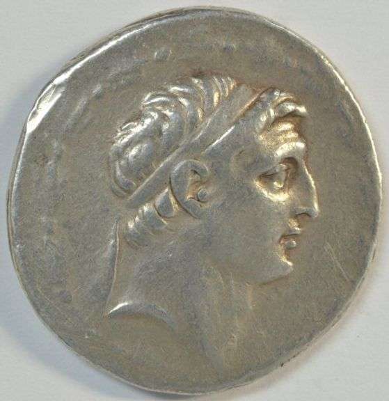 Superb Antiochos V Seleukid Kingdom Silver Tetradrachm, 164-162 BC
