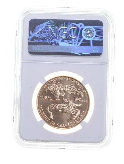 MS70 1998 $50 1 Oz. Gold American Eagle - Graded NGC
