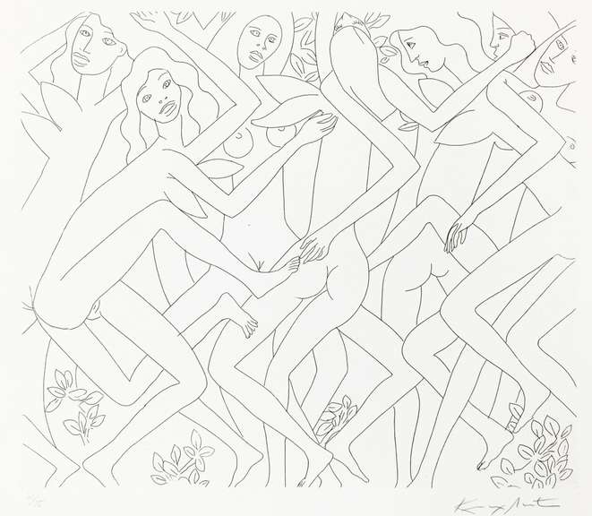 Knox Martin- Dancing Nude IV