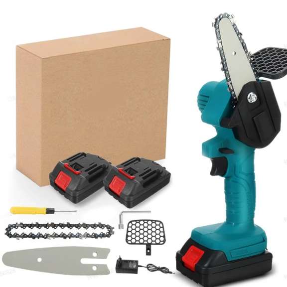 4in 21V 6500mAh Brushless Electric One-Hand Saw Chain