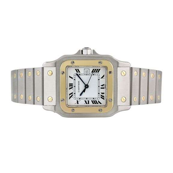 Cartier Santos Galbee 18K Yellow gold and stainless steel