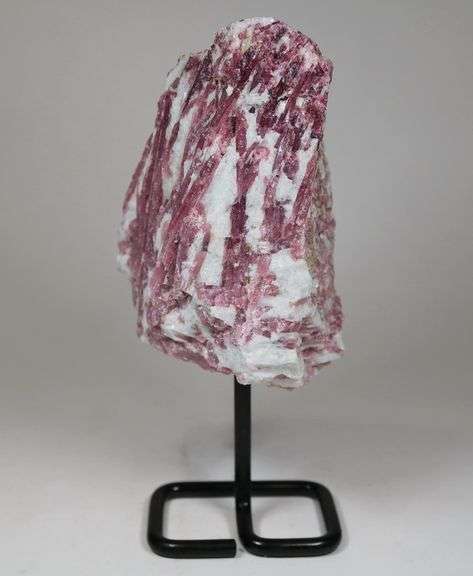 Collectors 3,755ct uncut pink Tourmaline in matrix
