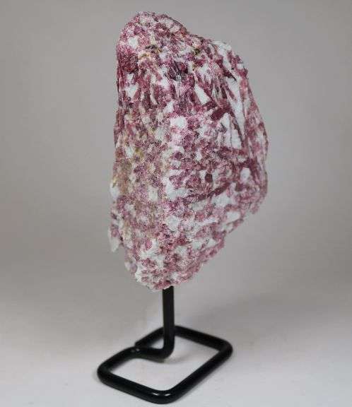 Collectors 3,755ct uncut pink Tourmaline in matrix