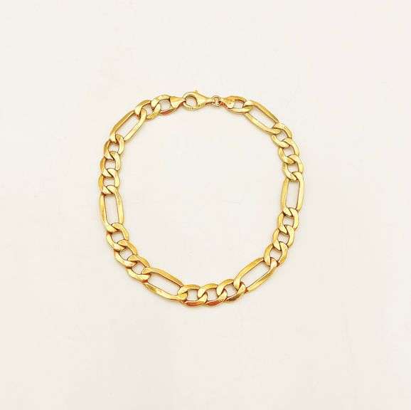 14kt Yellow Gold Figaro Link Bracelet