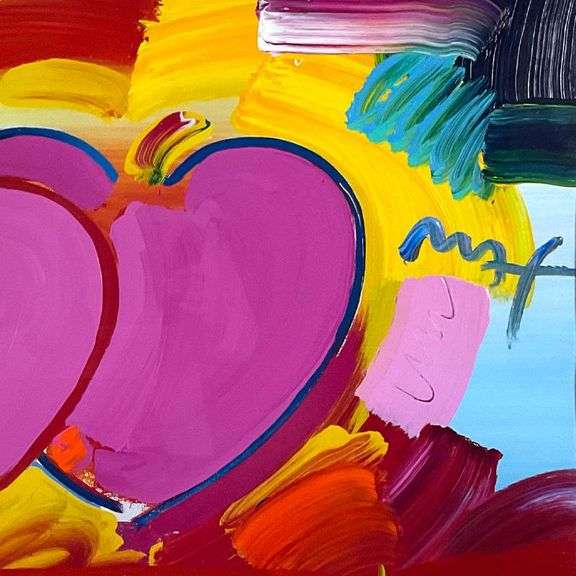 Two Hearts by Peter Max