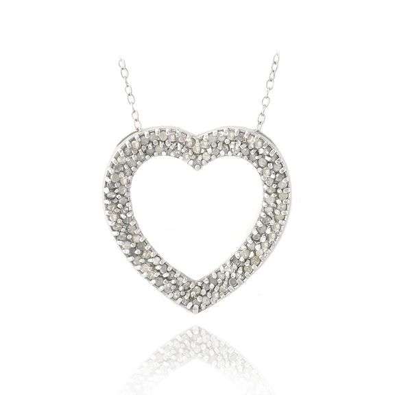 1ct Diamond Heart Necklace