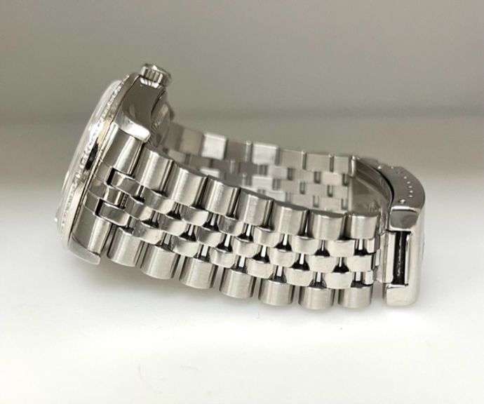ROLEX UNISEX/MENS 36MM SS DATEJUST JUBILEE BAND CUSTOM WHT DIAMOND DIAL CUSTOM DIAMOND BEZEL