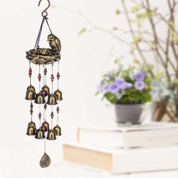 Resin Bird's Nest Wind Chimes Pendant Cross-Border Exclusively