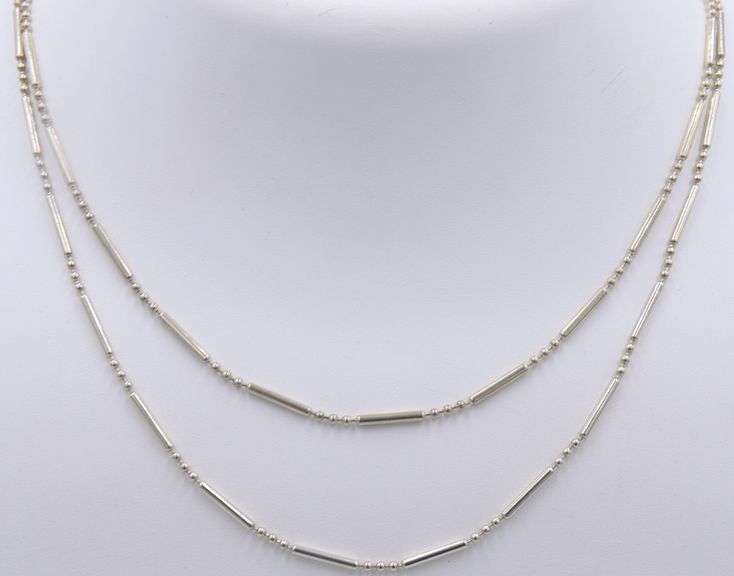 Lot of 2 Vintage Sterling Silver Chains