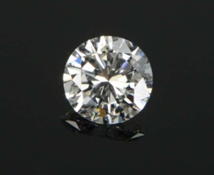 GIA 0.57 Ct Round Brilliant Cut E Color VS2 Clarity Diamond