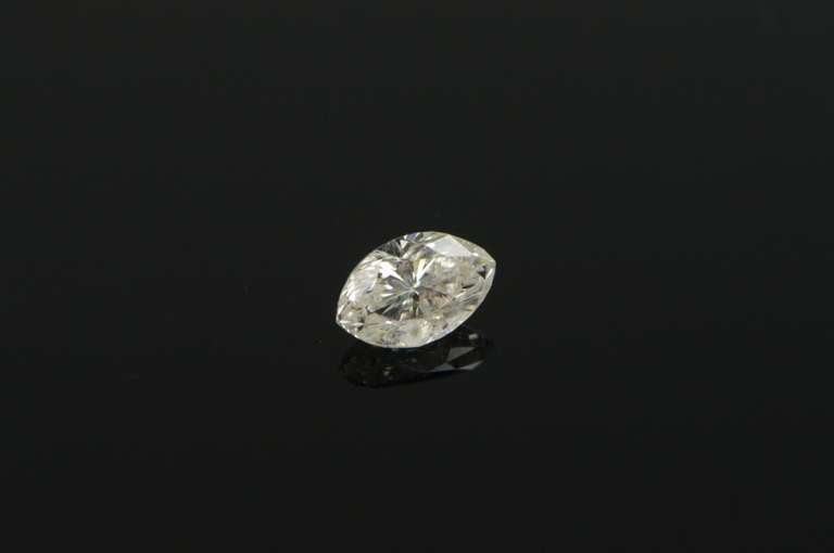 GIA 0.74 Ct Marquise Cut K Color, I3 Clarity Diamond