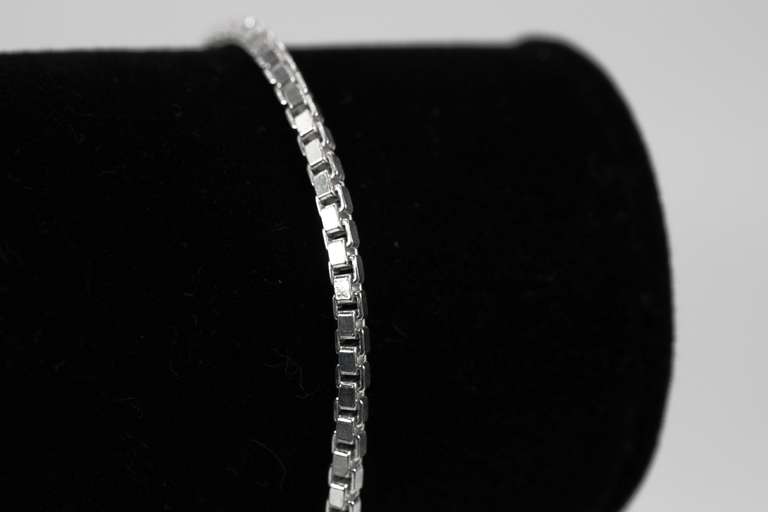 Sterling Silver Box Chain 2.4mm Genuine Solid 925 Italy Classic New Bracelet 7" inch