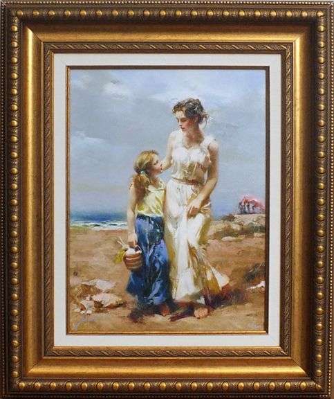 Hand signed Pino on canvas, limited edition with gallery framed