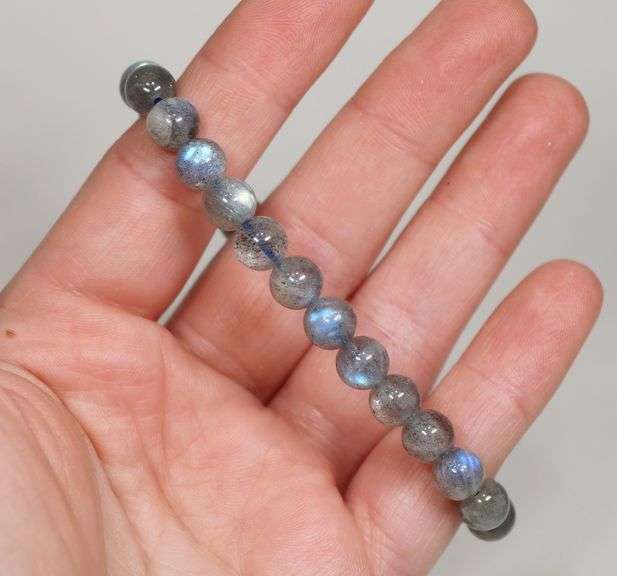 Gorgeous 70ct Labradorite bead Bracelet