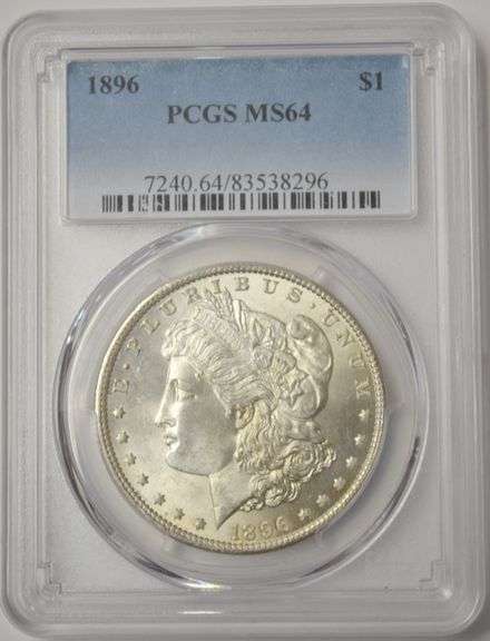 1896 U.S Silver Morgan Dollar PCGS MS 64