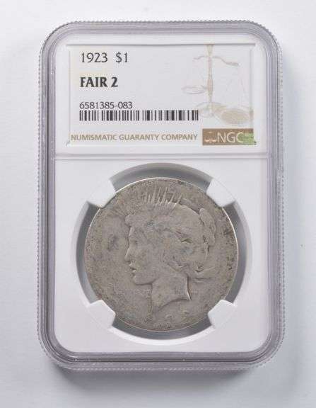 FAIR 2 1923 Peace Silver Dollar NGC
