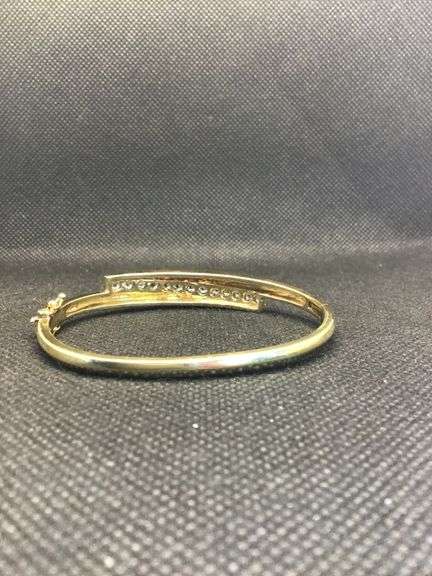 EXQUISITE 1.50CT ROUND CUT BRILLIANT DIAMOND BANGLE SOLID 14K YELLOW GOLD