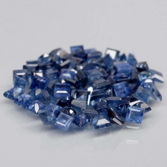 Heated only top blue 2.84ct Sapphire set