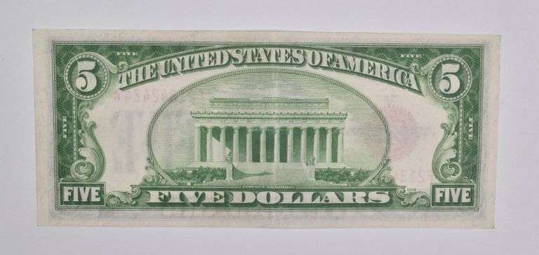 1928-C $5 United States Legal Tender Note Red Seal