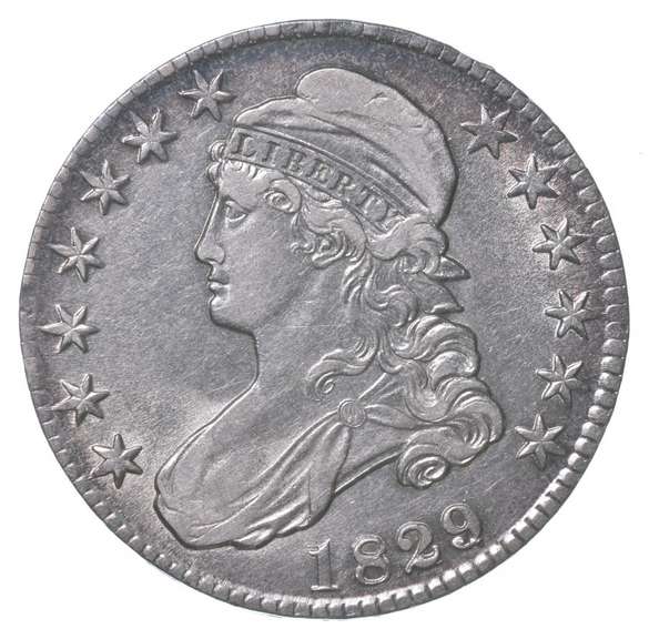 1829/7 Capped Bust Half Dollar Type 1