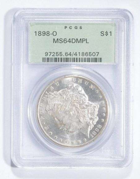 MS64 DMPL 1898-O Morgan Silver Dollar - Grade PCGS