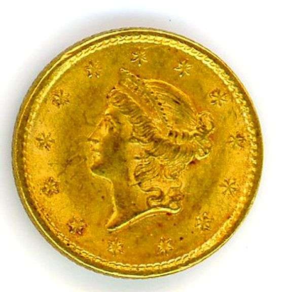 1850 Type One $1 Gold Piece
