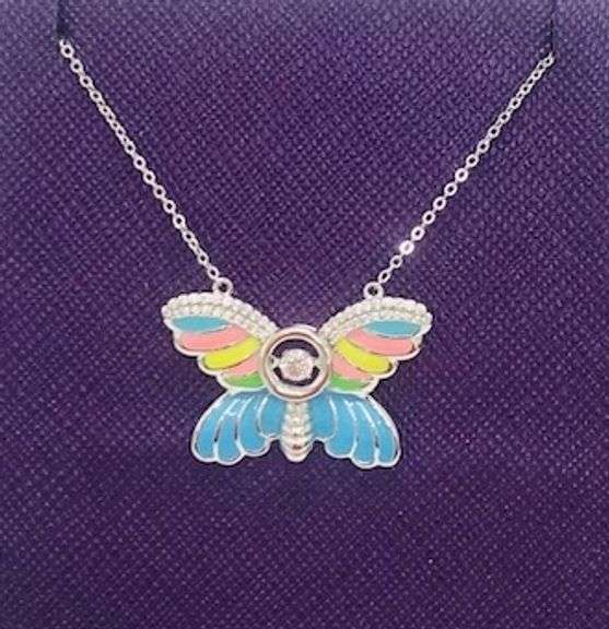 Show stopper Butterfly Dancing stone Pendant
