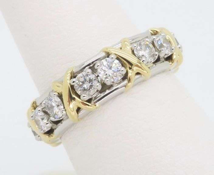 Tiffany & Co. Schlumberger Sixteen Stone Diamond Ring