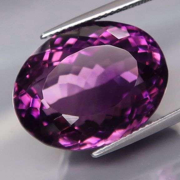 Magnificent 24.99ct deep violet Amethyst