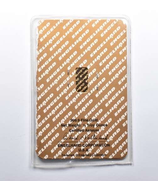 Engelhard 1/4 Troy Oz Gold Bar