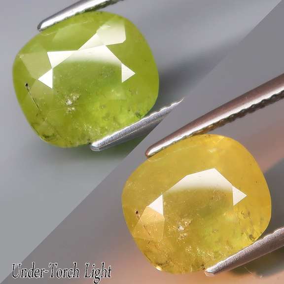 Ravishing 4.25ct cushion cut Russian Sphene