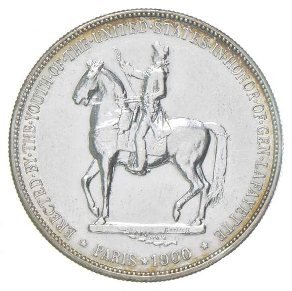 1900 Lafayette Monument United States Commemorative Silver Dollar