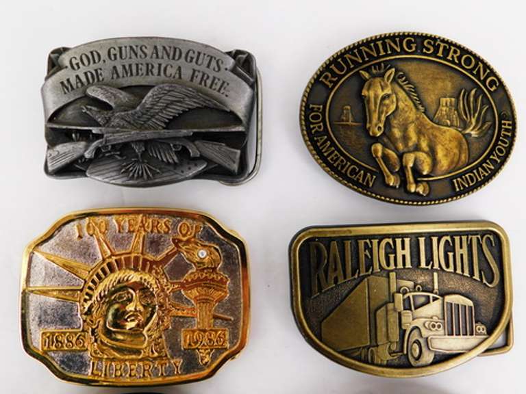 Nice Lot of 6 Vintage Belt Buckles