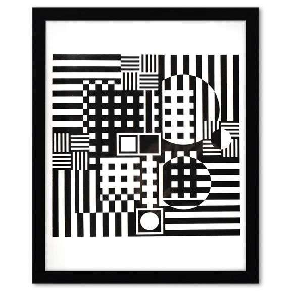 Croises (Diptych) by Vasarely (1908-1997)