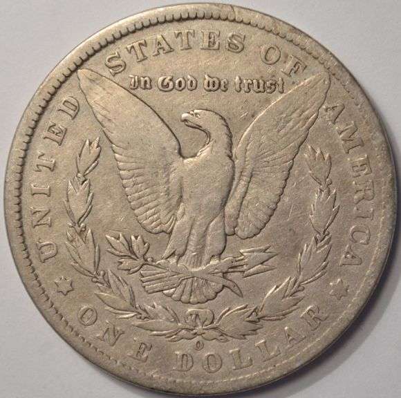 1887-O Morgan Silver Dollar, Circulated.