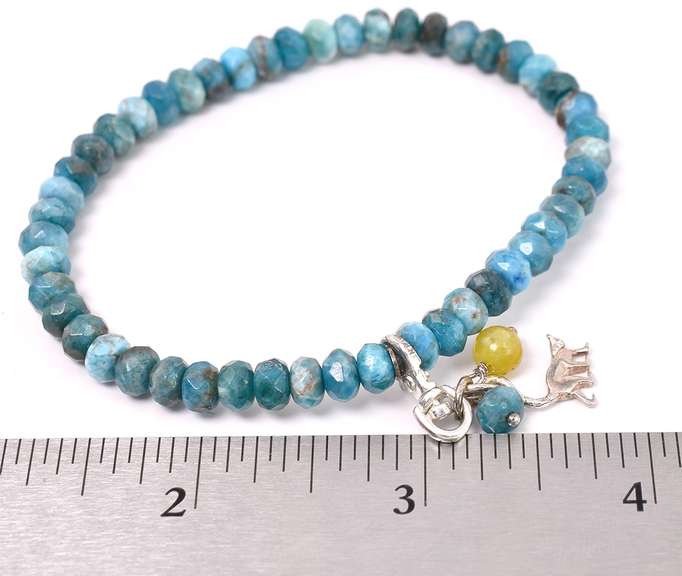 Cat Charm Bracelet In Sterling Silver
