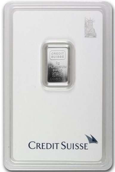 2 Gram Platinum Bar