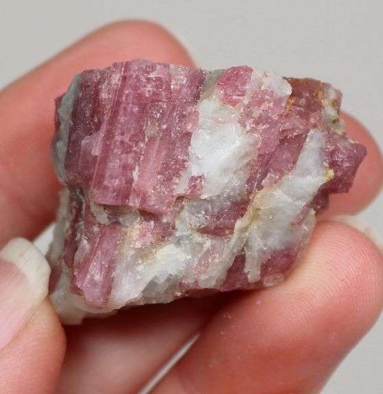 Impressive 128ct untreated pink Tourmaline in matrix